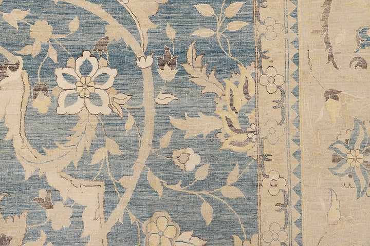 14'x20' Floral Polonaise Rug | Hand-Knotted Wool & Silk, Luxury Persian
