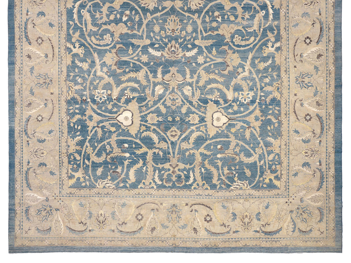 14'x20' Floral Polonaise Rug | Hand-Knotted Wool & Silk, Luxury Persian