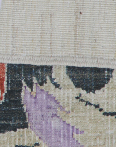 14'x20' Ivory & Purple Afghan Polonaise Rug – Fine Wool & Silk | Ariana Rugs
