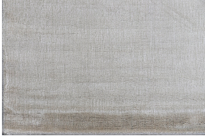 14'×20' Modern Wool & Tencel Rug | Solid Design with Subtle Strea Pattern | Thick Lush Pile