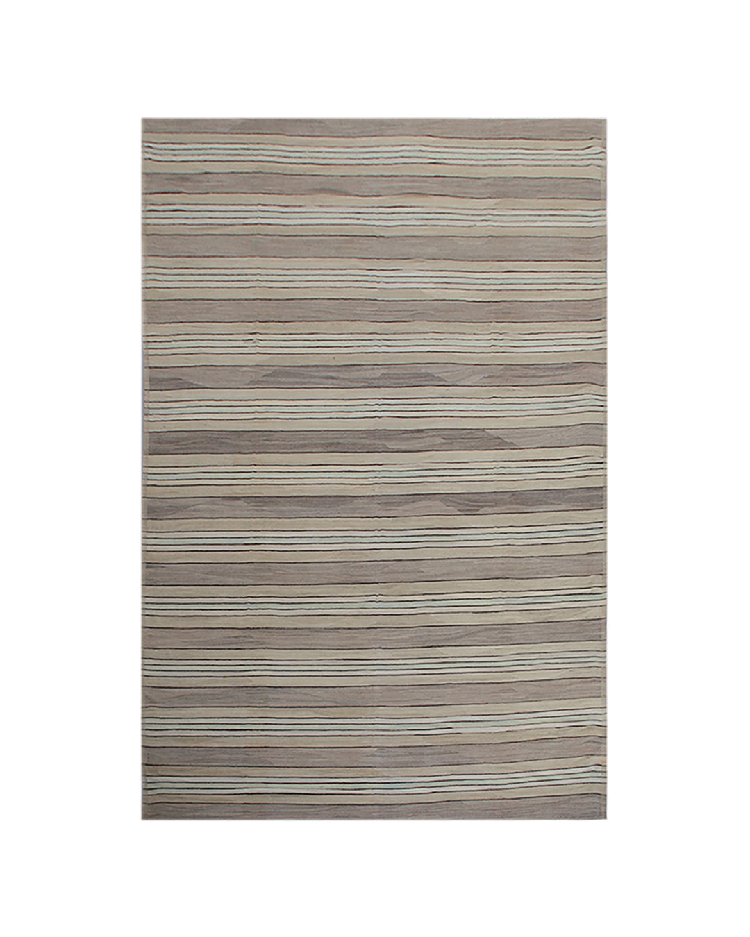 Oversized 14'x22' Striped Hand-Woven Afghan Kilim Rug