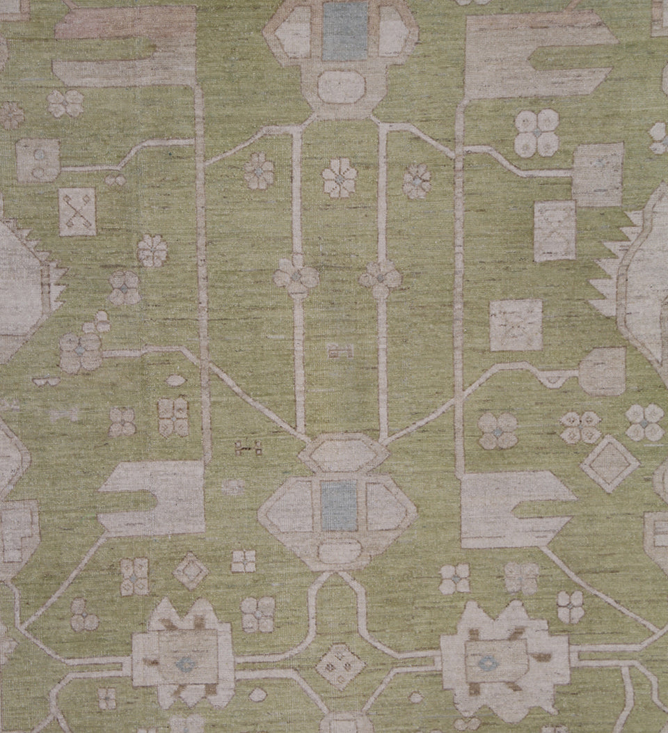 15' x 23' Green Bakhshayish Palace Rug | Ariana Traditional Collection