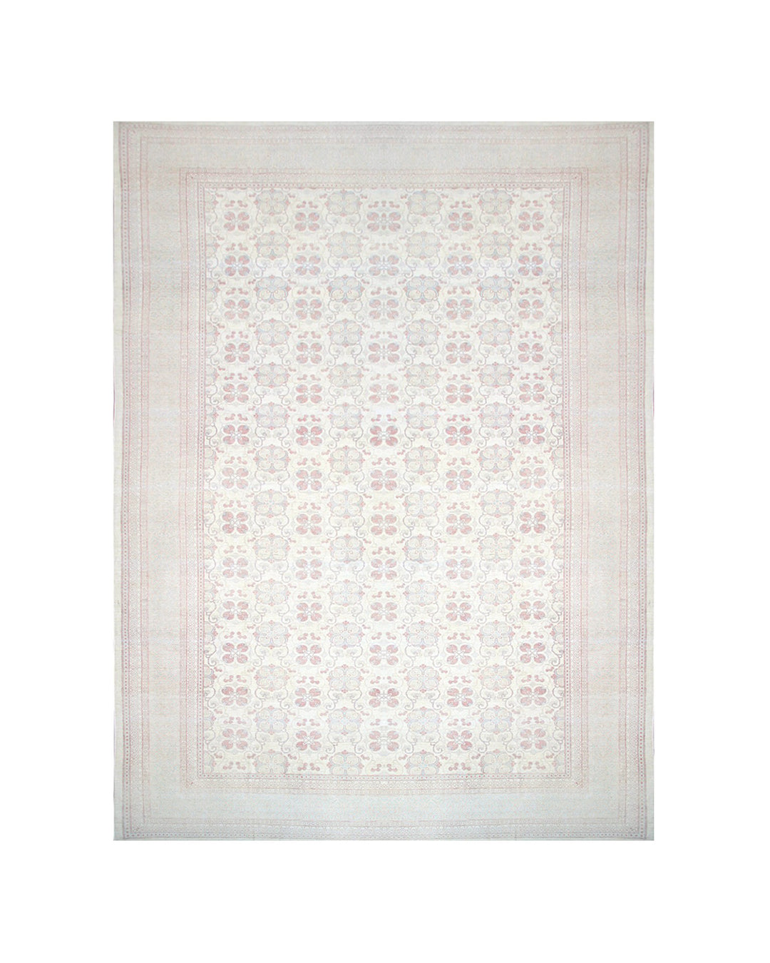 15' x 24' Fine Samarkand Palace Rug | Soft Pastel Floral | Ariana Traditional Collection