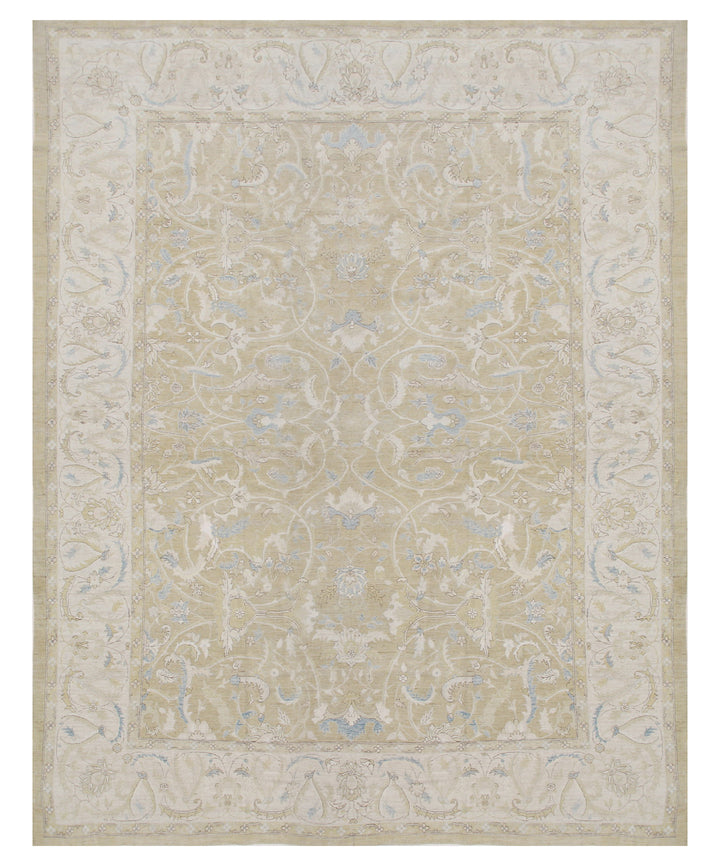 12'x15' Fine Silk and Wool Polonaise Design Ariana Luxury Palace Rug