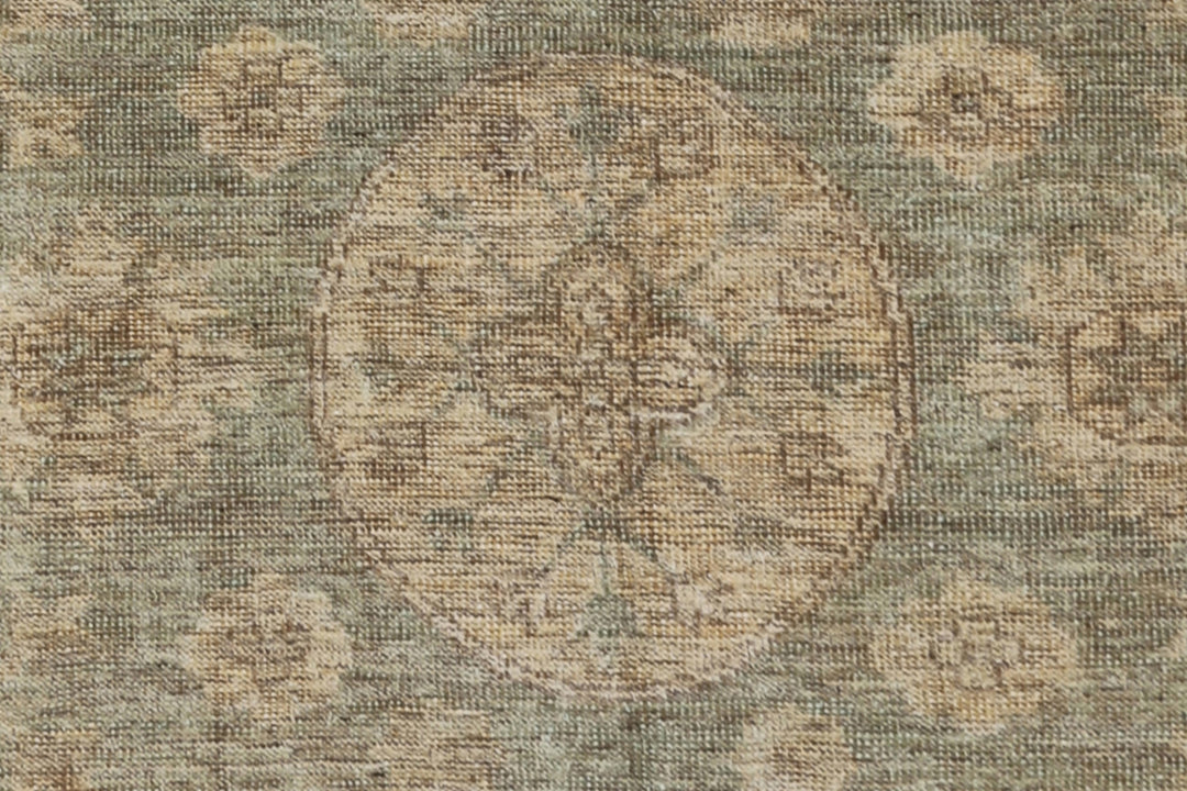 6'x9' Oushak Style Samarkand Design Hand Knotted Area Rug