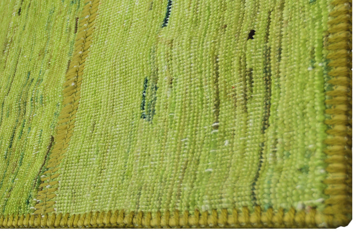 9'x12' Lime Green Ariana Patchwork Overdyed Rug