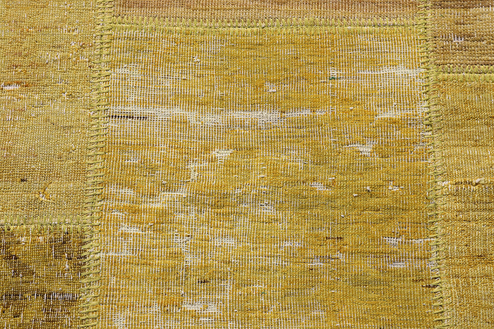 8'x10' Ariana Yellow Patchwork Rug