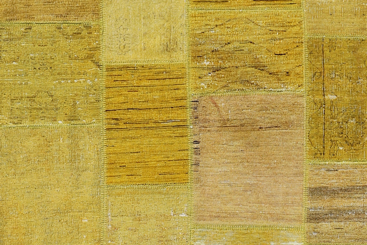 8'x10' Ariana Yellow Patchwork Rug