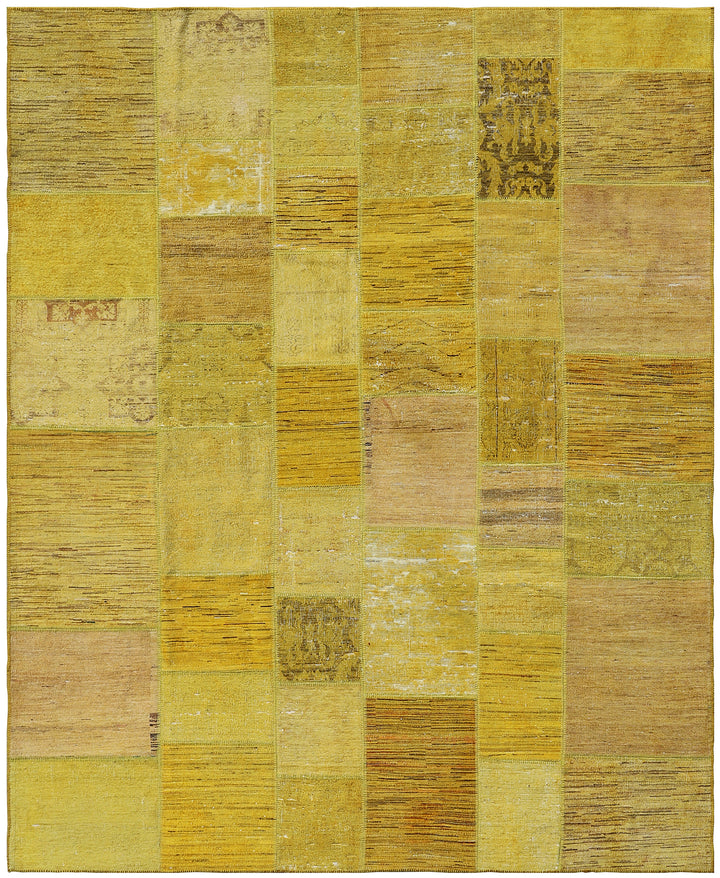 8'x10' Ariana Yellow Patchwork Rug