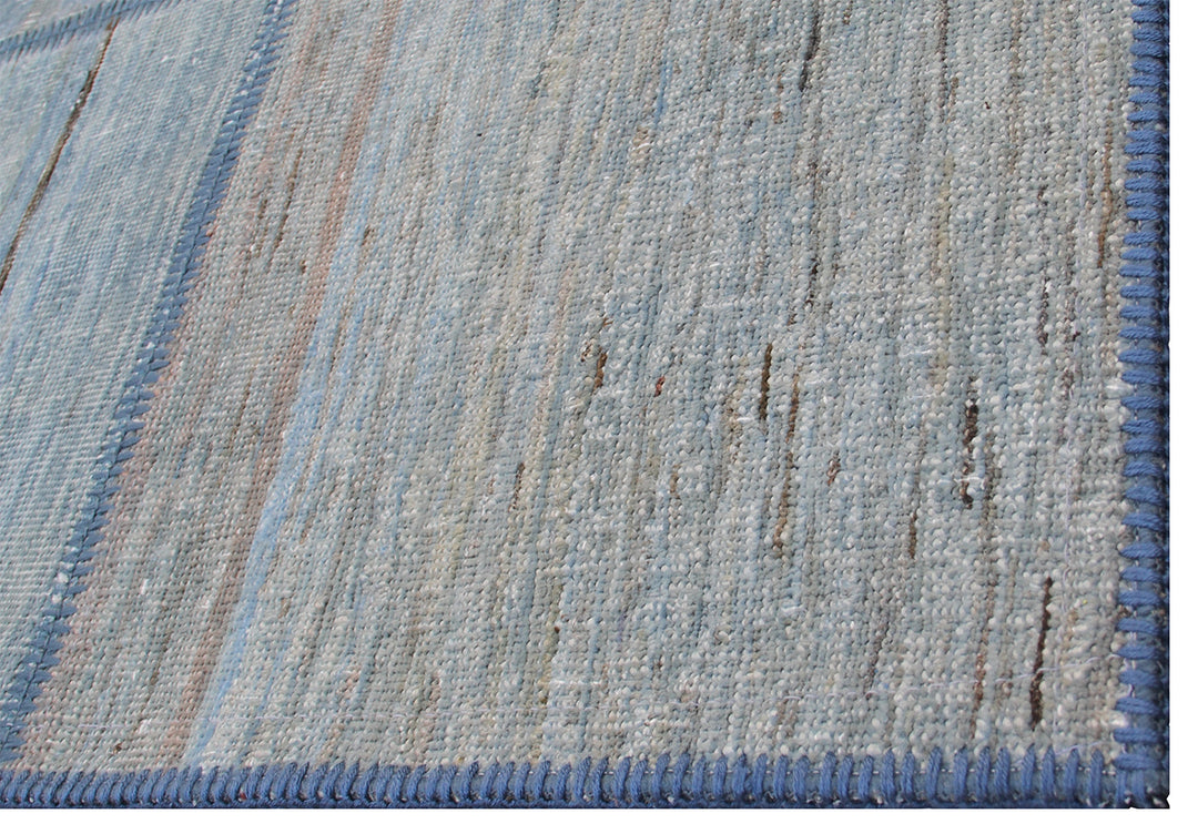 6'x8' Grey and Blue Ariana Overdyed Patchwork Rug