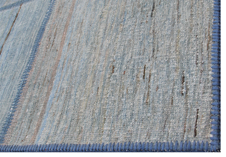 6'x8' Grey and Blue Ariana Overdyed Patchwork Rug