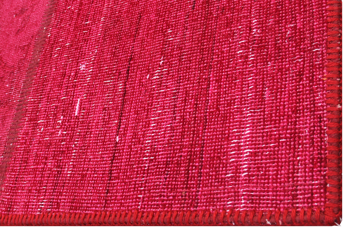 6x8 Overdye Burgundy Red Ariana Patchwork Rug
