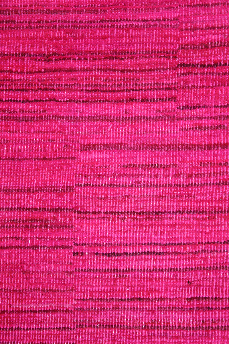 6'x8' Afghan Rug | Hot Pink Area Rug | Patchwork Overdyed Wool Rug