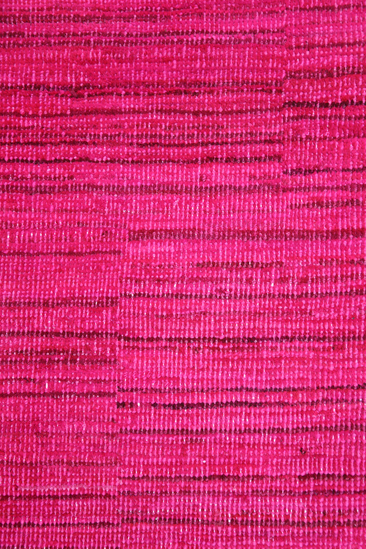 6'x8' Afghan Rug | Hot Pink Area Rug | Patchwork Overdyed Wool Rug