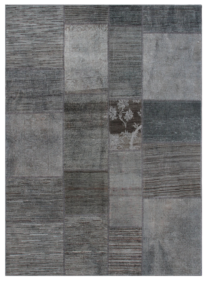 6'x8' Gray Ariana Patchwork Rug