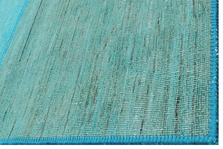 6'x8' Turquoise Blue Ariana Overdyed Patchwork Rug