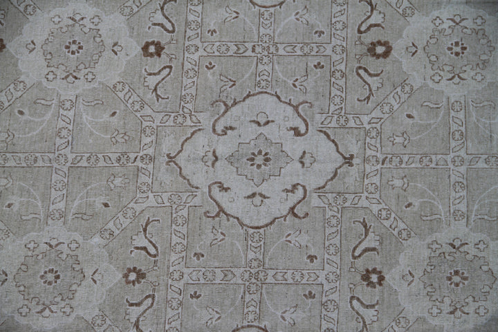 9'x12' Wool Rug | Ariana Traditional Floral Earth Tone Design Rug