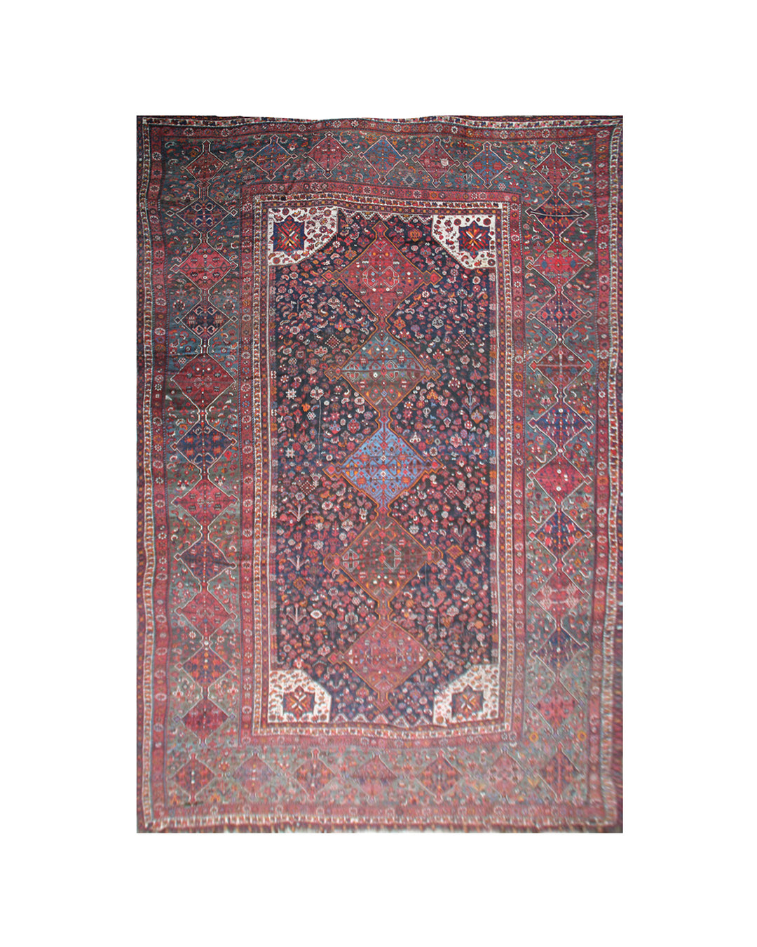 15'x23' Antique Persian Shiraz Rug | Large Tribal Wool Rug