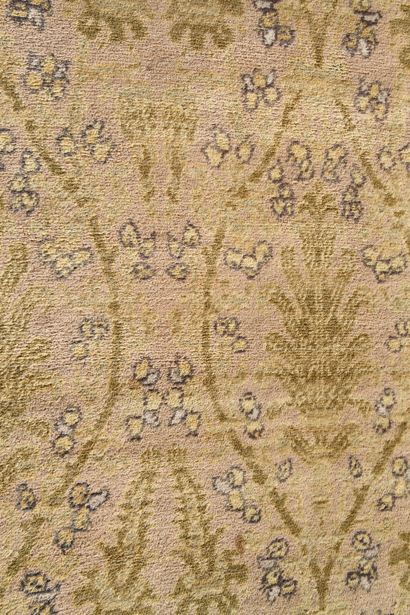 15'x25' Soft Yellow Green Pink Spanish Antique Palace Size Rug