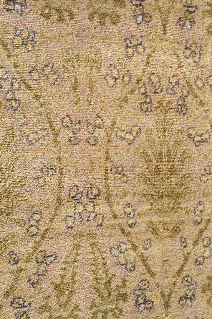 15'x25' Soft Yellow Green Pink Spanish Antique Palace Size Rug