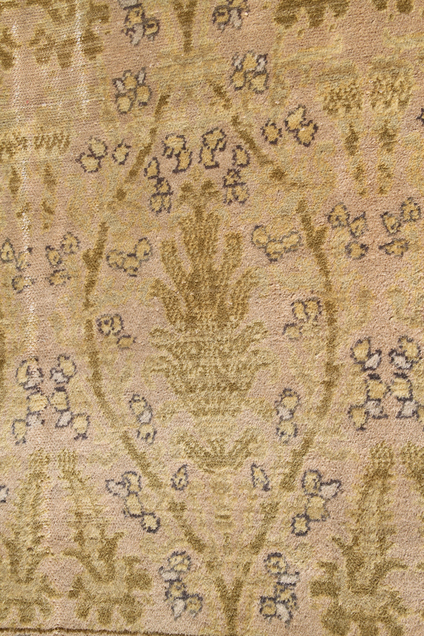15'x25' Soft Yellow Green Pink Spanish Antique Palace Size Rug