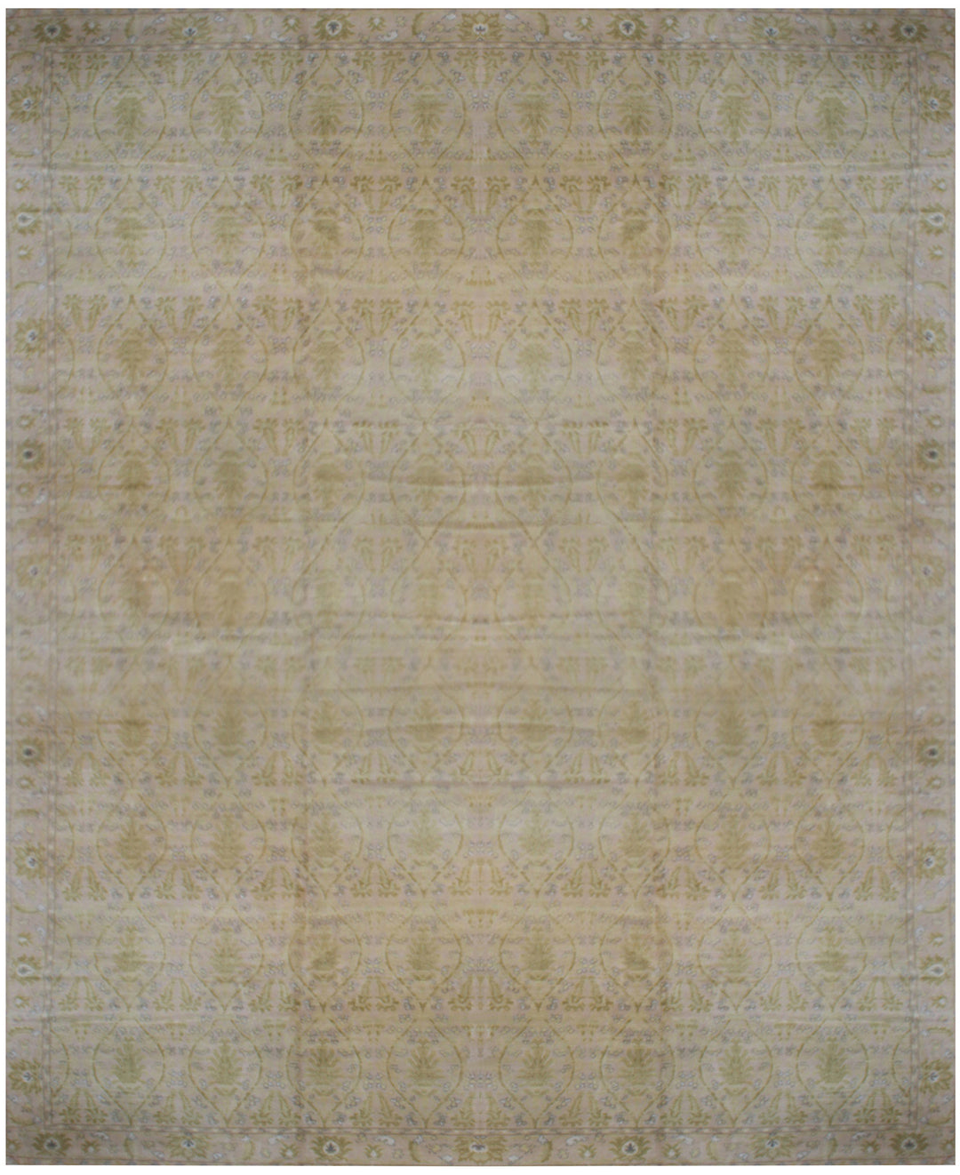 15'x25' Soft Yellow Green Pink Spanish Antique Palace Size Rug