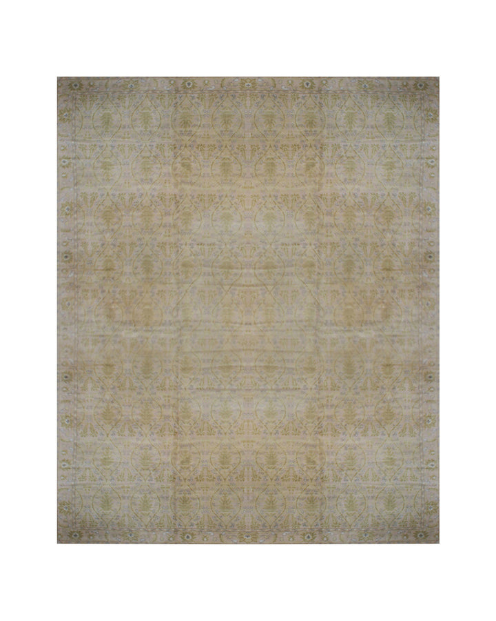 15'x25' Soft Yellow Green Pink Spanish Antique Palace Size Rug