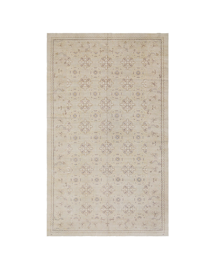 15'x8' Ariana Traditional Beige & Brown Gallery Rug