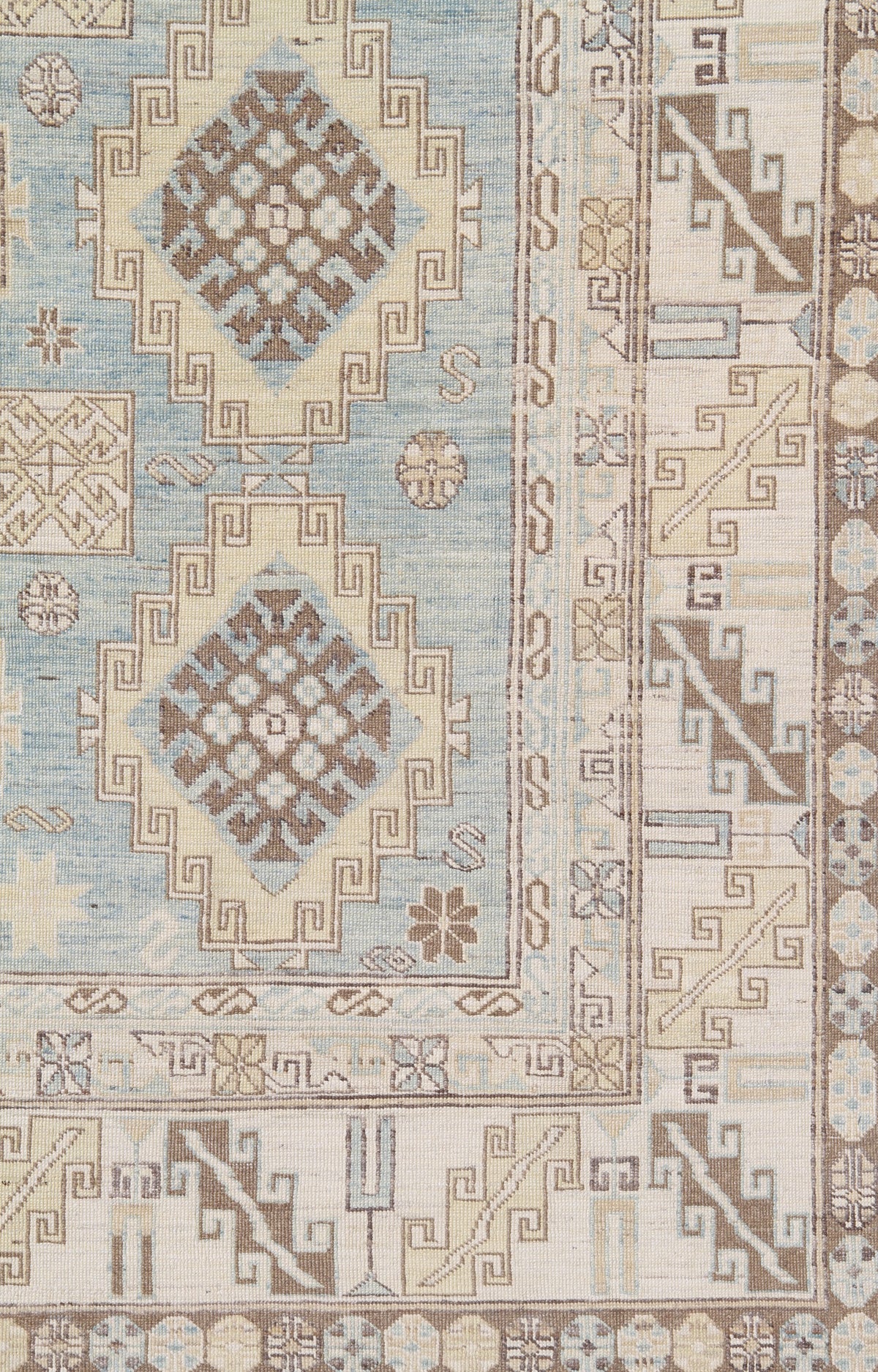 10'x8' Ariana Traditional Soft Pastel Geometric Hazara Rug