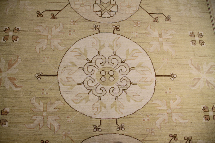 9'x12' Wool Area Rug | Ariana Samarkand Medallion Design Rug