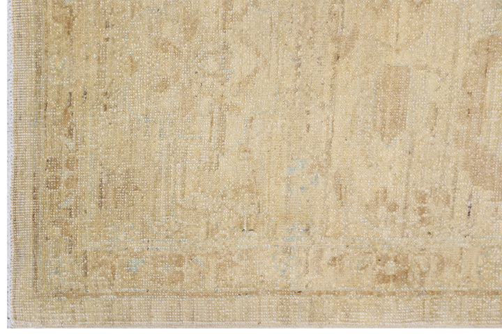 9'x12' Ariana Traditional Gold Soft Blue Rug