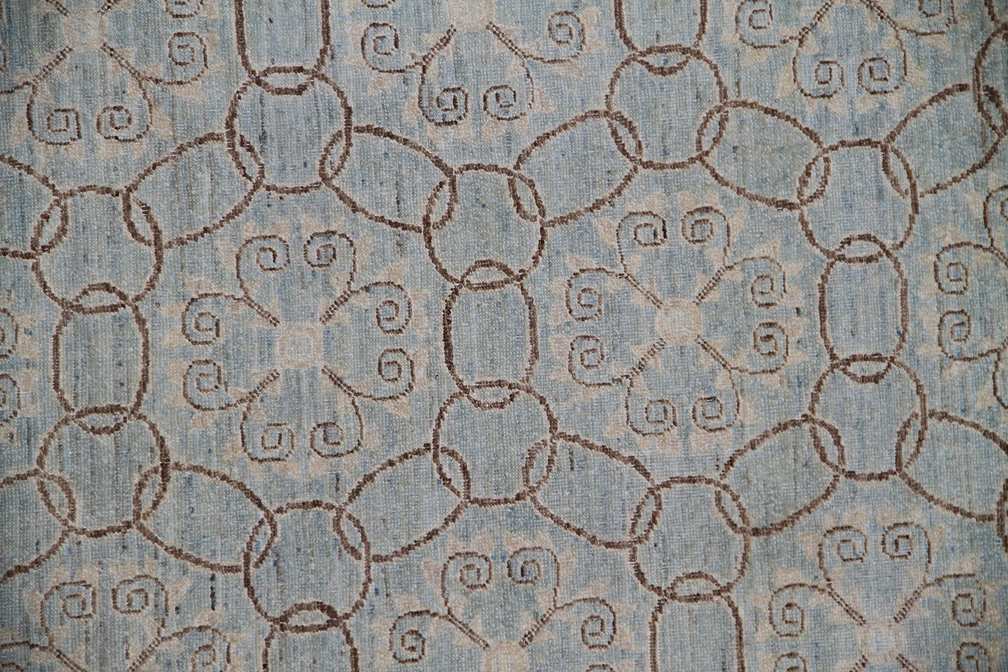 10'x8' Ariana Traditional Geometric Blue Ivory Rug