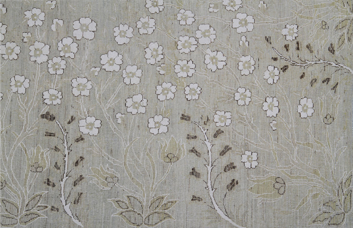 9'x12' Fine Hand-knotted Rug | Wool & Cotton | Floral Rug