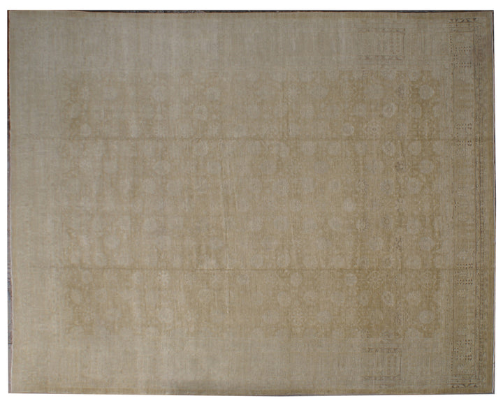 16'x22' Ariana Large Tabriz Design Traditional Rug | Soft Muted Floral Palette