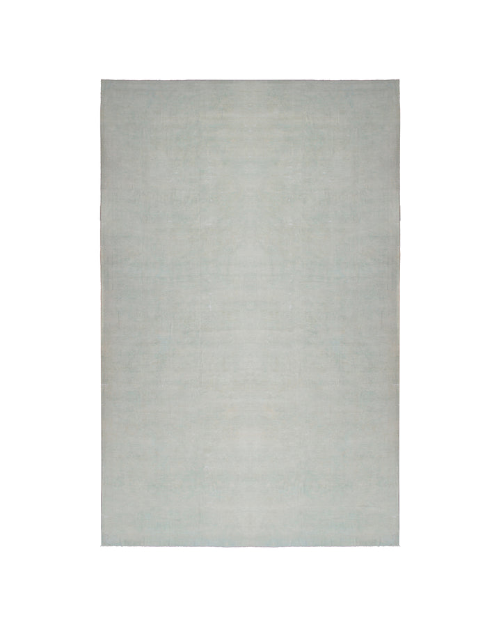 16'x26' Persian Palace Rug | Soft Faded Green | Hand-Knotted Afghan