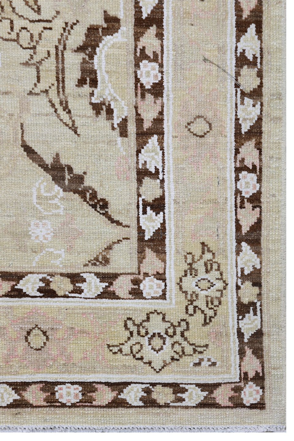 16'x3' Ariana Transitional Ivory Cream Brown White Runner Rug