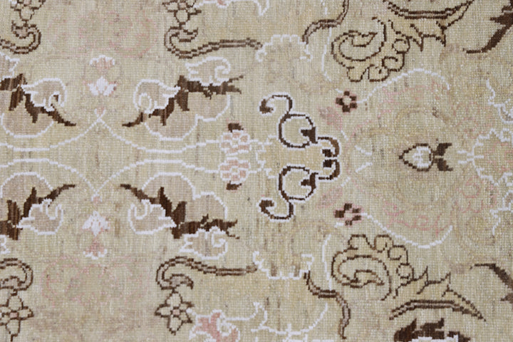 16'x3' Ariana Transitional Ivory Cream Brown White Runner Rug