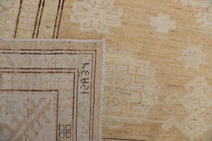 7'x10' Afghan Hand-Knotted Rug | Vintage-Style Geometric Rug
