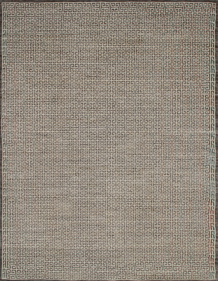 9'x12' Fine Quality Hand Knotted Wool Greek Design Ariana Modern Rug