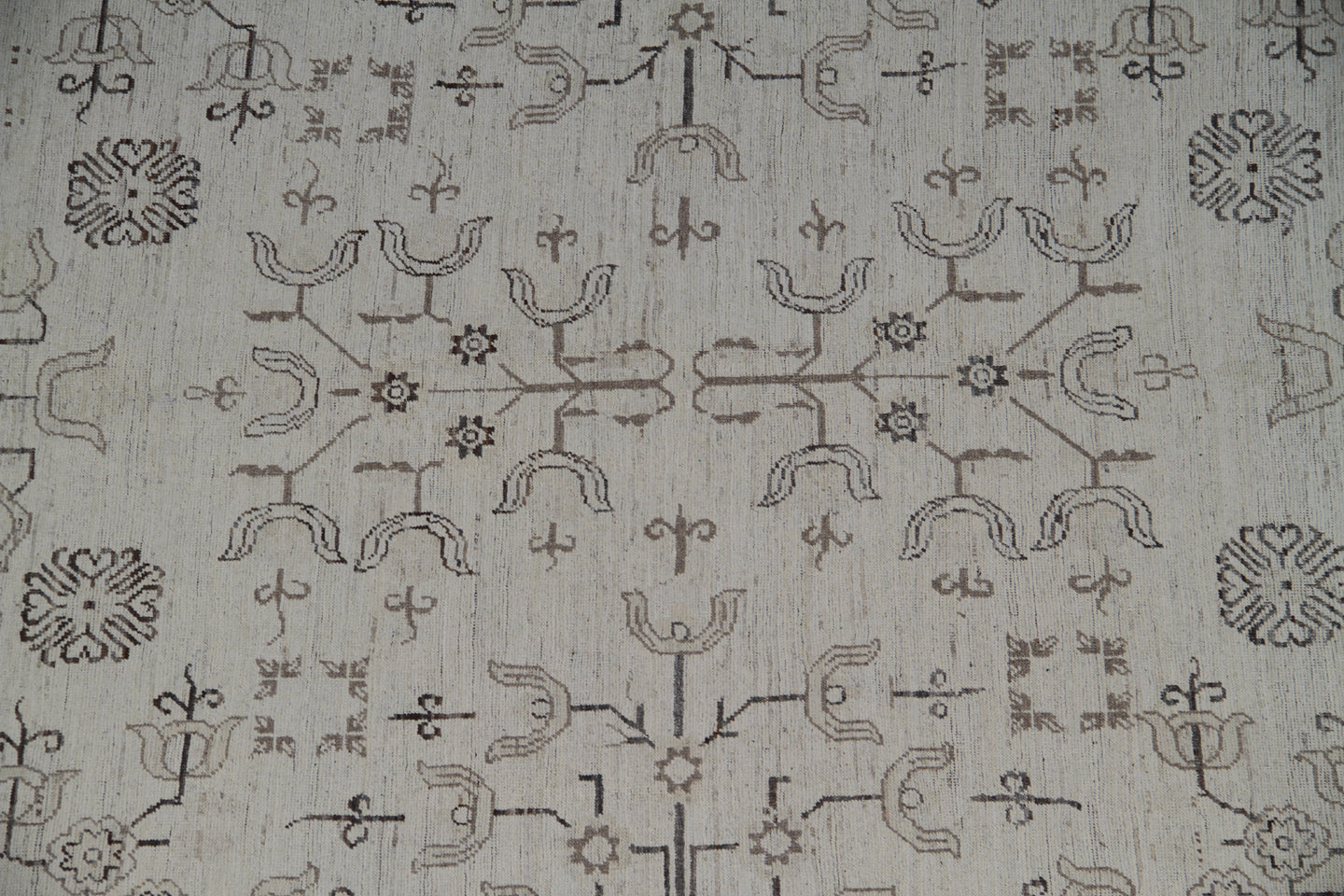 12'x9' Ariana Traditional Earth Tone Samarkand Design Rug