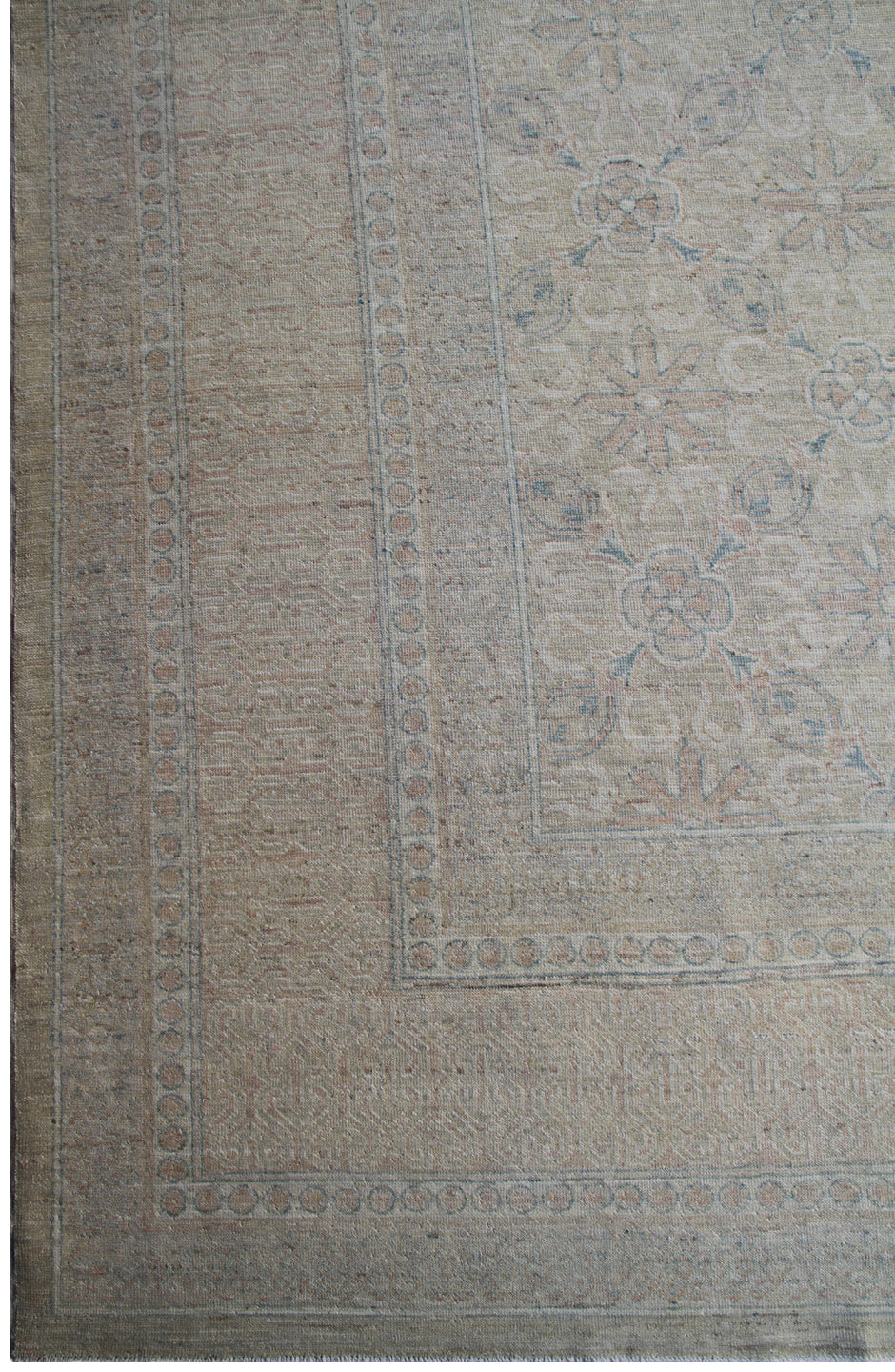 9'x12' hand-knotted Wool Rug | Unique European Rug