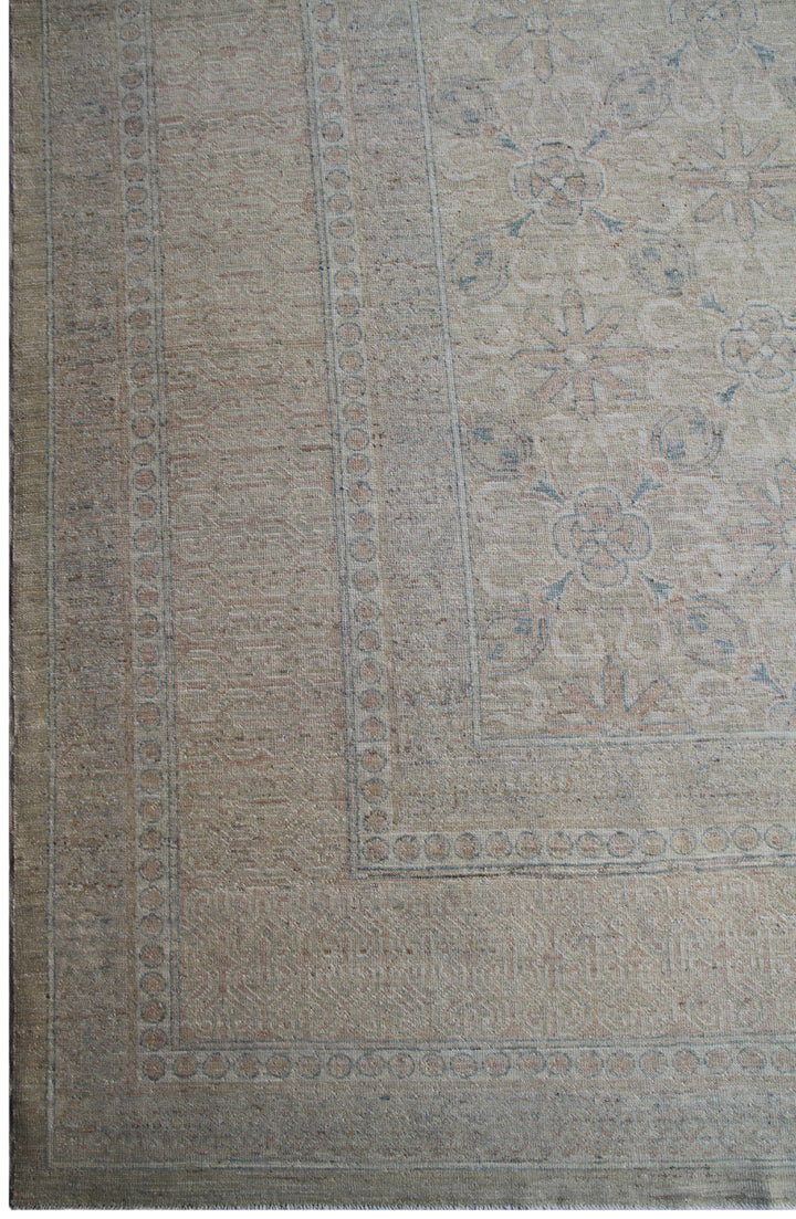 9'x12' hand-knotted Wool Rug | Unique European Rug