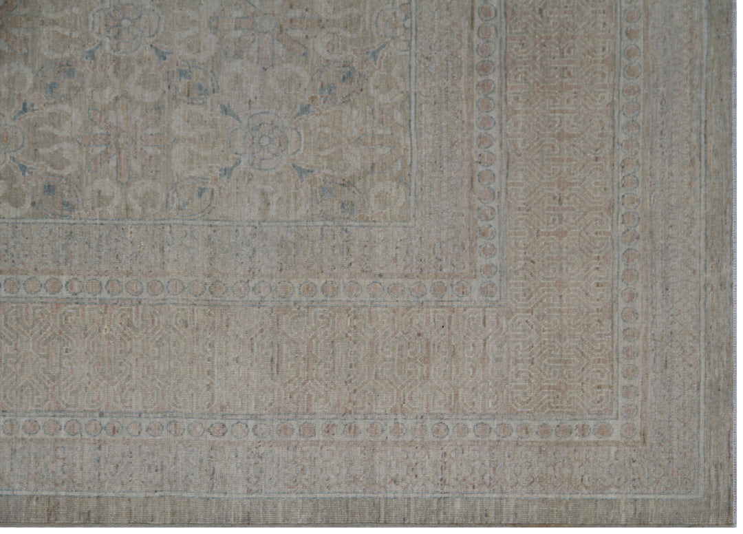 9'x12' hand-knotted Wool Rug | Unique European Rug