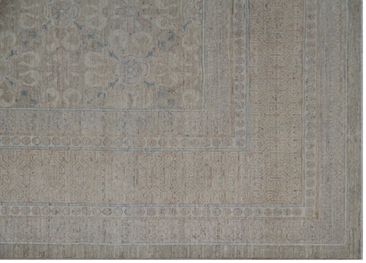9'x12' hand-knotted Wool Rug | Unique European Rug