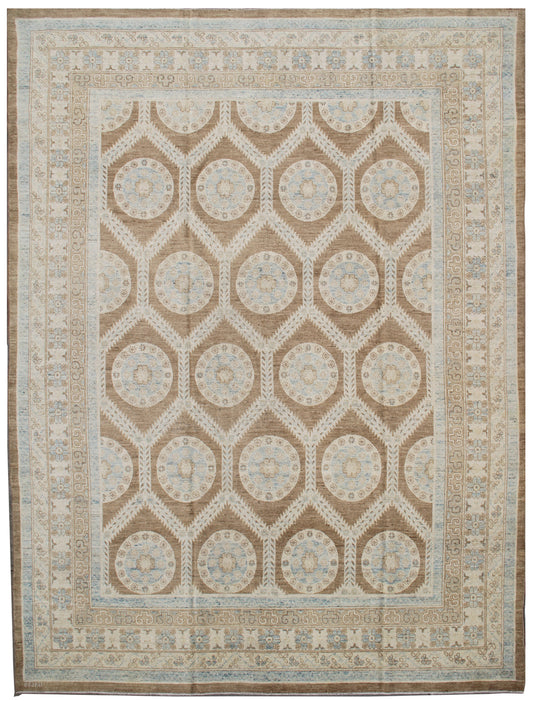 12'x9' Ariana Traditional Geometric Samarkand Design Rug