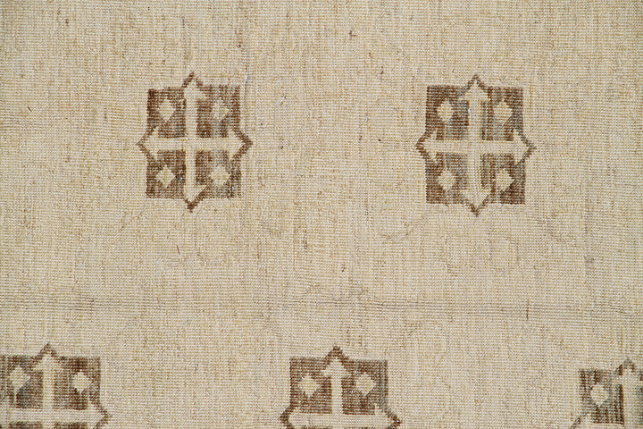 11'x9' Ariana Geometric Design Wool Hand Knotted Vintage Collection Area Rug