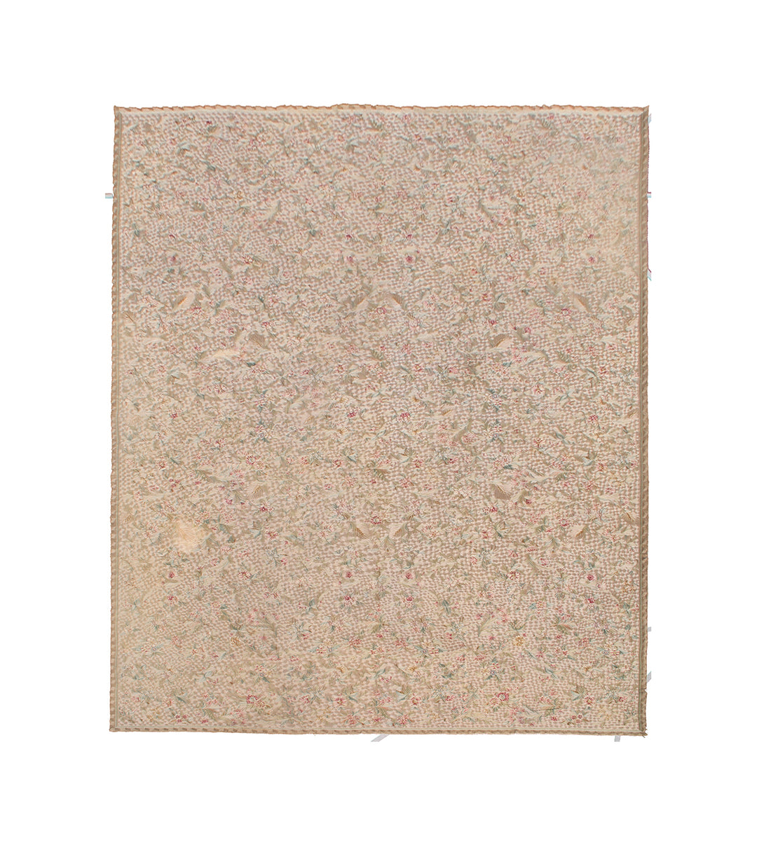 17'x26' Oversized Antique Aubusson Chain Stitch European Rug