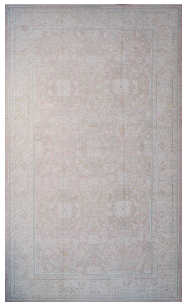 14'x24' Large Palace Size Wool and Cotton Floral Ariana Luxury Rug