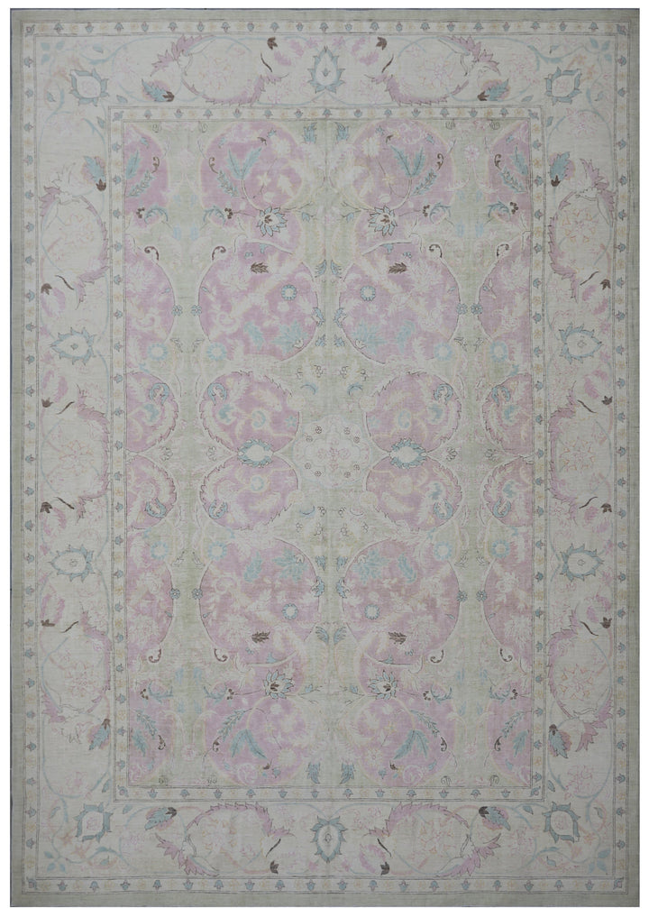 14'x10'Ariana Fine Polonaise Design Hand Knotted Large Size Area Rug