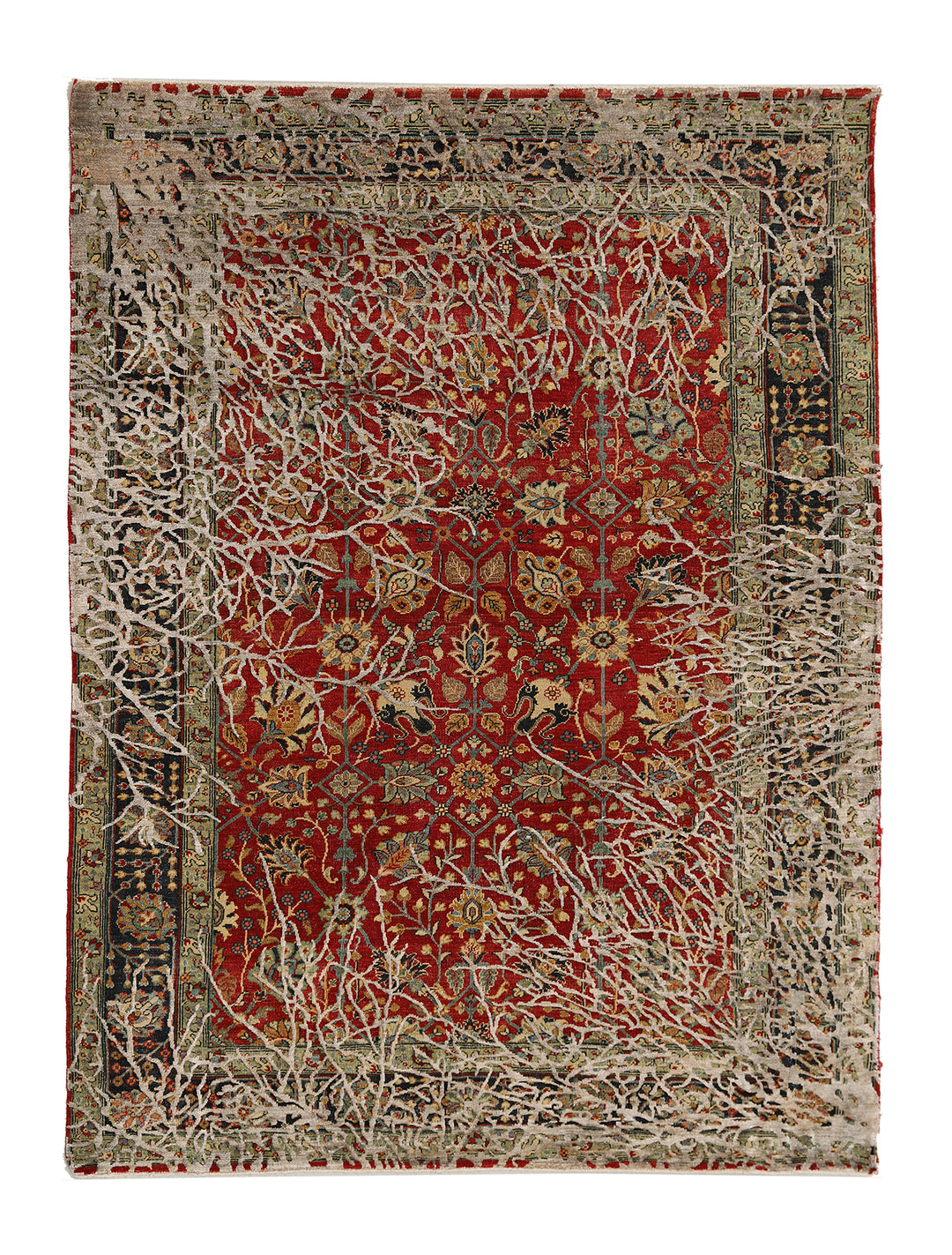 6'x8' Hand-knotted Rug | Wool Rug | Contemporary Area Rug